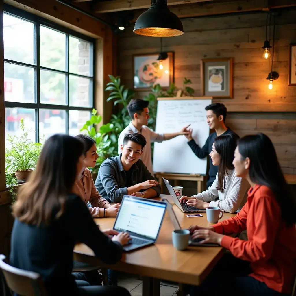 Modern office environment